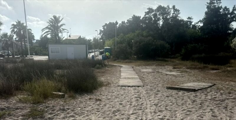 Posta cerrada, pasarela rota
